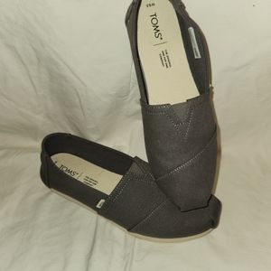 TOMS Grey Canvas Shoes